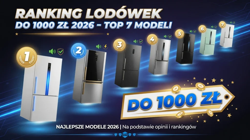 Ranking lodówek do 1000 zł – najtańsze lodówki 2026